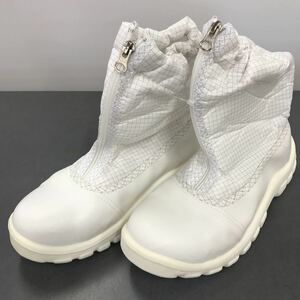 ミドリ安全　安全靴　静電安全靴　クリーンルームシューズ　ホワイト　ファスナー付き　現状品
