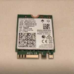 intel Bluetooth&WIFi 無線LANカード 8265NGW