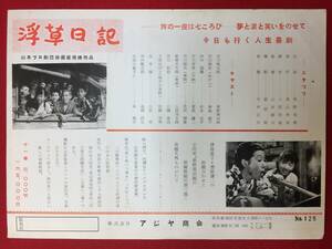 65486『市川馬五郎一座顛末記　浮草日記』山本薩夫　真山美保　津島恵子　菅原謙二　小沢栄　東野英治郎　松本克平