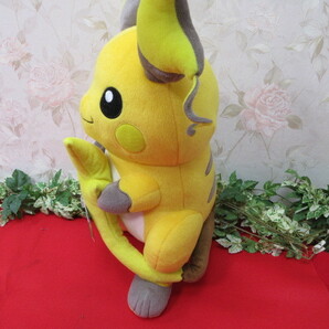 8M6469 バンダイ ポケットモンスター大きいライチュウぬいぐるみ全長46ｃｍ しっぽみてみて!めっちゃデカ ライチュウの画像3