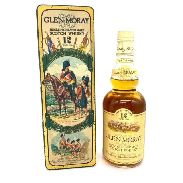 古酒 GLEN MORAY グレンマレイ12年 750ml 43% 缶入り未開栓-