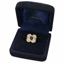 Van Cleef&Arpels ヴァンクリーフ&アーペル タイ産 ルビー(0.55ct) ダイヤモンド(0.70ct)リング K18 YG 日本サイズ約13号 #53_画像6