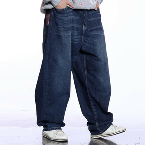 デニムパンツ メンズ　ジーンズ　スケートパンツ大きいサイズ バギーパンツ　カーゴパンツ　ロングパンツW30~W46
