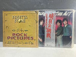 【2A25】レコード　ロゼッタストーン　ロック　明日への挑戦　ROSETTA STONE 来日記念盤　青春の出発　ROCK PJCTURES