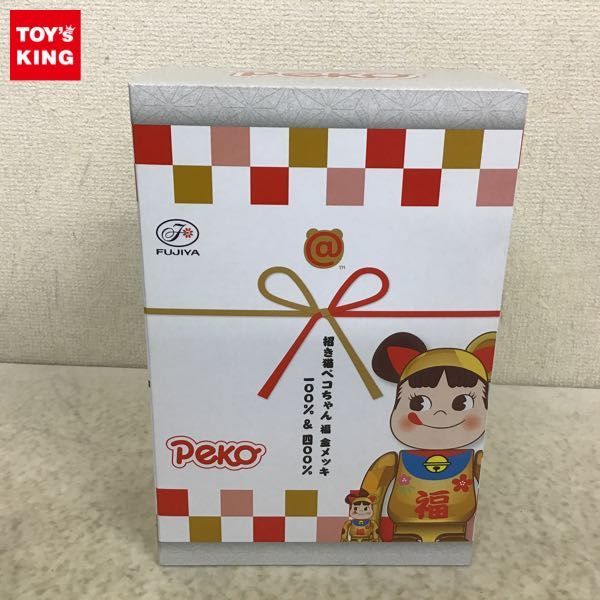 ヤフオク! -「be@rbrick 招き猫 ペコちゃん 金メッキ 100% 400%」の