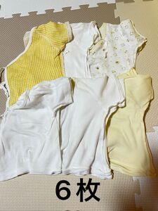 新生児 短肌着 ベビー服 出産準備 6枚セット