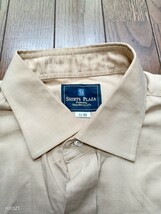 【中古品】SHIRTS PLAZAシャツ プラザ イオンモール　長袖 カッターシャツ Yシャツ ワイシャツ　ベージュ　 メンズＬＬ-86_画像6