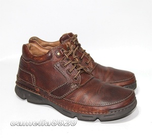 Clarks クラークス RICO WALK 20318045 ウォーキングシューズ アンクルブーツ アクティブエアー ブラウン UK10 約28～28.5cm 中古 美品