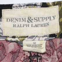 DENIM & SUPPLY RALPH RAUREN デニム & サプライ ラルフローレン ショート ハーフパンツ ブラック 花柄 W32 ウエスト 87cm 未使用 _画像5