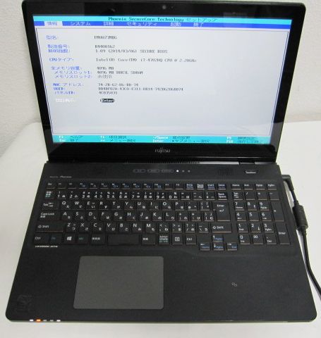 高評価なギフト 【美品】富士通 FMVA77WW ハイエンドモデル ノート