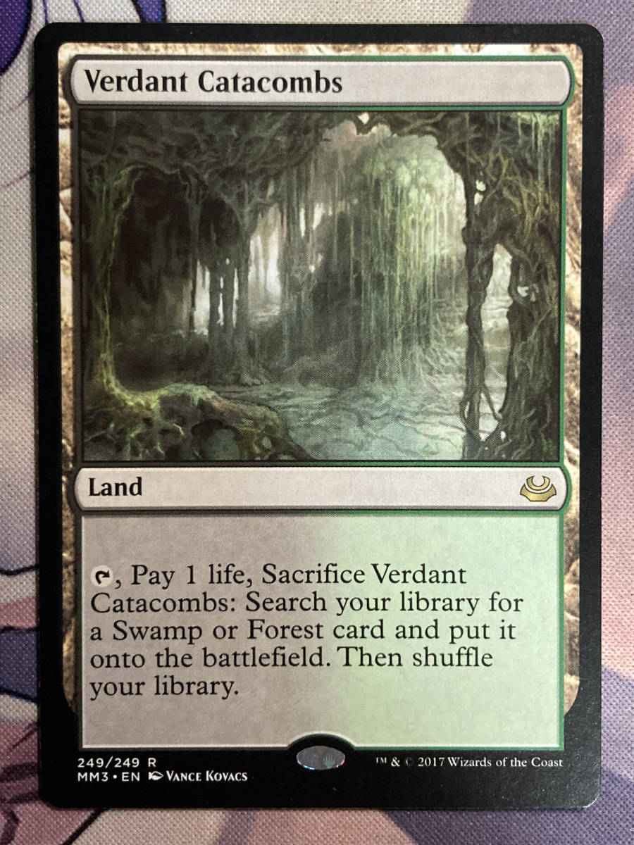 最も優遇 MTG 新緑の地下墓地/Verdant 4枚 エッチング Catacombs