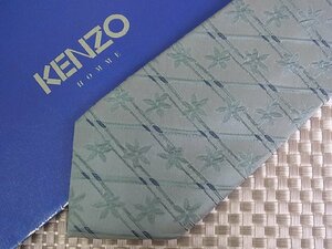 ♪31610D♪状態並品【刺繍 花 植物 柄】ケンゾー【KENZO】ネクタイ