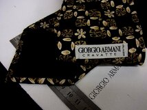 ♪今週の特売980円～♪1128♪状態並品【GIORGIO ARMANI】アルマーニ【花 植物 柄】ネクタイ♪_画像2