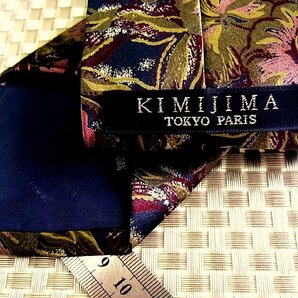 ♪32044C♪良品【花 植物 柄】キミジマ【KIMIJIMA】ネクタイの画像3