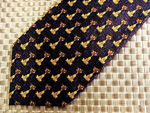 !32043C! superior article [ cat .. animal pattern ] Valentino [VALENTINO BERTINI] necktie 