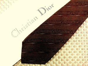 ♪32199D♪状態並品【模様 デザイン ストライプ 柄】ディオール【Dior】ネクタイ