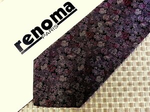 !32258D! состояние товар среднего качества [ вышивка цветок растения рисунок ] Renoma [renoma] галстук 