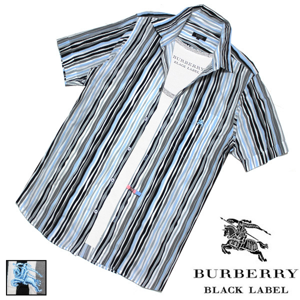極美品 バーバリーブラックレーベル BURBERRY BLACK LABEL 半袖Tシャツ