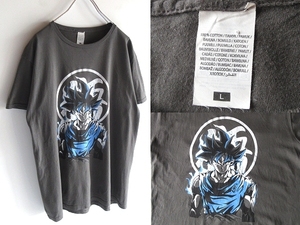 EURO古着 FRUIT OF THE ROOMボディ DRAGON BALL ドラゴンボール 孫悟空プリント アニメTシャツ L 週刊少年ジャンプ 鳥山明 ネコポス対応