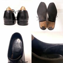 151.CROCKETT&JONES クロケットアンドジョーンズ AINTREE プレーントゥ ブラック6.5D_画像4