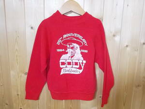a1163*KIDSla gran sweat sweatshirt * child baby red color Vintage abroad old clothes America old clothes Kids sweatshirt postage 360 jpy 5G