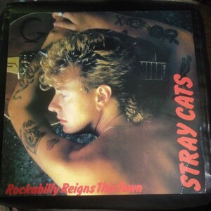 レア　美盤　輸入盤　STRAY CATS / ROCKABILLY REIGNS THIS TOWNN １９９０年　再結成時のレコード　最高にカッコいい!