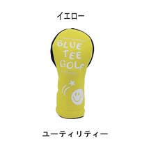 【定価2,750円】ブルーティーゴルフ ヘッドカバー (HC-034 イエロー UT) ストレッチスマイル【BLUE TEE GOLF正規品】新品値札付き 2023新作_画像2