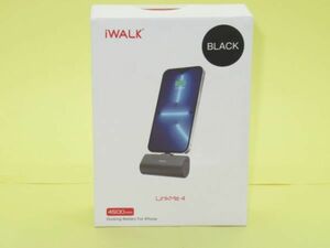 W 15-3 美品 iWALK Link Me 4 DBL4500L 4500mAh ブラック iPhone用 超小型 モバイルバッテリー 動作確認済