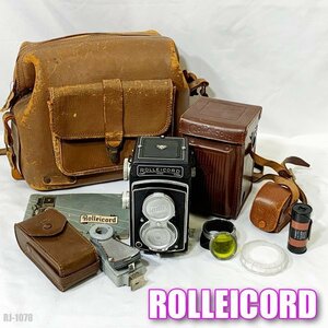 ROLLEICORD 二眼レフ カメラ ケース 付属品有 レトロ 古美術 アンティーク ローライコード オリンパス フラッシュバルブ ◇RJ-1078