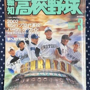 報知高校野球　2002 3月号　第74回選抜高校野球大会　代表校ガイド　甲子園　センバツ　報徳学園　尽誠学園　九州学院　中京大中京