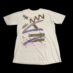 ビンテージ　80’s Tシャツ Tee ロング　古着　USA 80年代　POP フリーサイズ