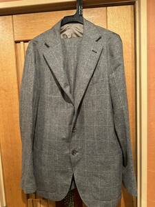 caruso wool flannel ~aida" suit 50