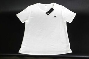  Adidas женский вафля футболка белый размер XL OT ADIDAS/ двойной вязаный /AT610* стоимость доставки 360 иен 