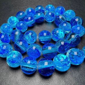 miyako marine blue core 10mm ream sale 40 bead . light ho taru glass tonbodama ... glass . old island 