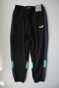  Puma PUMA Junior sweat long pants ESS+ color block pants FL_ 672631 ( black ) Junior 140