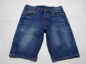 ●リーバイス LEVI'S デニムハーフパンツ 501 W3２ ボタンフライ●0706●