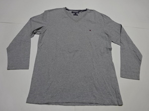 ●TOMMY HILFIGER トミーヒルフィガー 長袖 Tシャツ XL 大きいサイズ●0723●