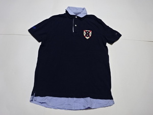 ●TOMMY HILFIGER トミーヒルフィガー 半袖 ポロシャツ S●0728●