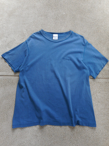90s Champion 紺 無地 Tシャツ ネイビー vintage ビンテージ チャンピオン ビッグ オーバー サイズ L made in USA アメリカ製 90年代