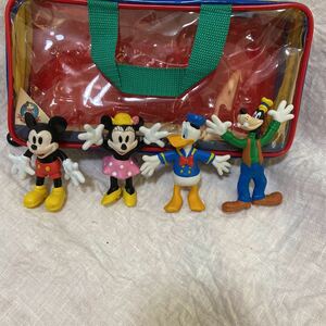 ディズニー☆ミッキー、ミニー、ドナルド、グーフィ☆Disney☆3-D☆Bendable☆Figurines☆フィギュア4体