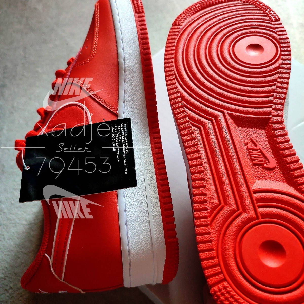 新品 正規品 NIKE ナイキ AIR FORCE1 LOW エアフォース1 ロー 07 赤