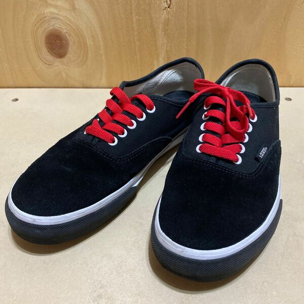 VANS AUTHENTIC BLACK/RED バンズ 26.5cm