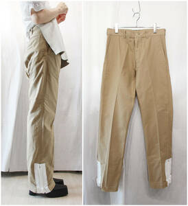 SALE!! COMME des GARCONS SHIRT/ Comme des Garcons shirt /2004ss/ big fastener attaching pants / chinos / beige / size S