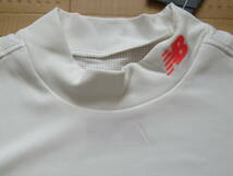 即決新品 New Balance GOLF メンズ半袖モックネックシャツ ホワイト 5サイズ XLサイズ相当 ニューバランス ゴルフ_画像2