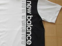 即決新品 New Balance GOLF メンズ半袖モックネックシャツ ホワイト／ブラック 4サイズ Mサイズ相当 ニューバランス ゴルフ_画像3