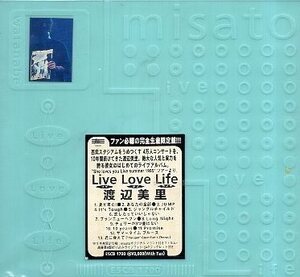 ■ 渡辺美里 [ Live Love Life ] 新品 未開封 初回限定盤 CD 即決 送料サービス ♪