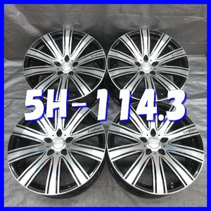 □送料無料 A2■ Lxryhanes LH-110 Monoblok ■ 19×8J+45/19×9J+40 ■ 5H PCD114.3 ◇ ４本 ◇ M14可/1ピース ブラック/ポリッシュ系