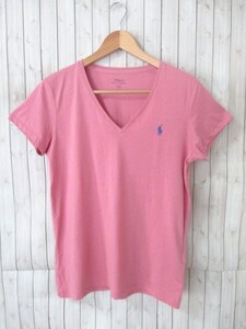 ☆POLO RALPH LAUREN/ポロ ラルフローレン Vネック Tシャツ 半袖/L