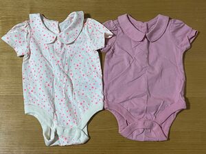 babyGap ロンパース ボディスーツ 半袖 肌着 GAP ピンク　ハート