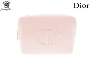 【New 新品】クリスチャンディオール Dior ノベルティ 2021 コスメポーチ Dior BEAUTE ブラッシュポーチ CD ピンク